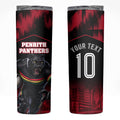 Personalised Penrith Panthers Mascot Rugby Skinny Tumbler Penrith New South Wales Athletic Graphic Print