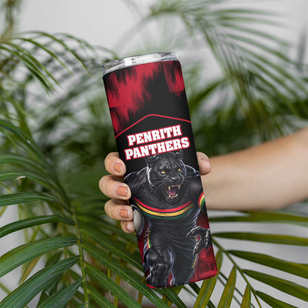 Personalised Penrith Panthers Mascot Rugby Skinny Tumbler Penrith New South Wales Athletic Graphic Print