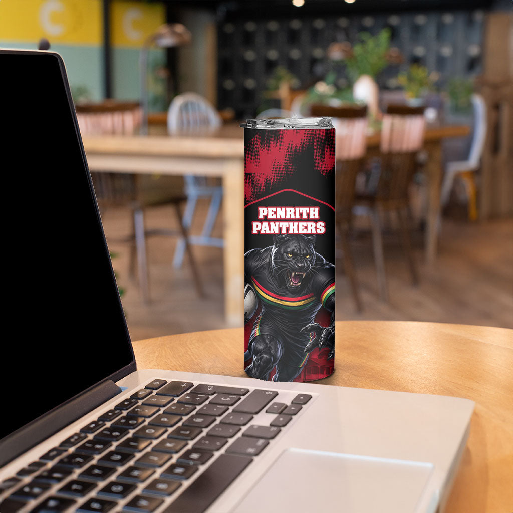 Personalised Penrith Panthers Mascot Rugby Skinny Tumbler Penrith New South Wales Athletic Graphic Print