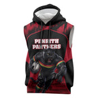 Personalised Penrith Panthers Mascot Rugby Sleeveless Hoodie Penrith New South Wales Athletic Graphic Print