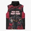 Personalised Penrith Panthers Mascot Rugby Sleeveless Puffer Jacket Penrith New South Wales Athletic Graphic Print
