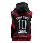 Personalised Penrith Panthers Mascot Rugby Sleeveless Zip Hoodie Penrith New South Wales Athletic Graphic Print