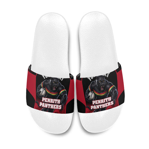 Personalised Penrith Panthers Mascot Rugby Slide Sandals Penrith New South Wales Athletic Graphic Print