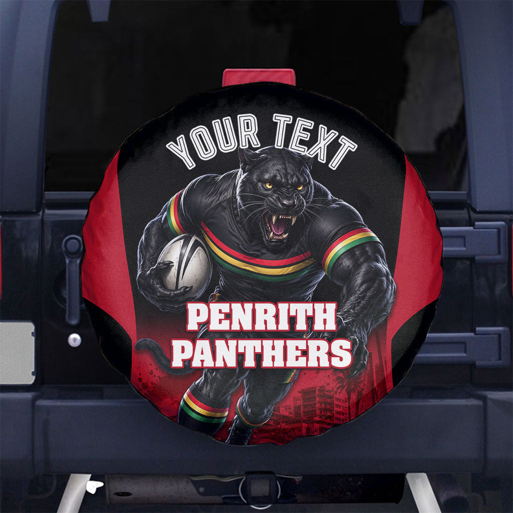 Personalised Penrith Panthers Mascot Rugby Spare Tire Cover Penrith New South Wales Athletic Graphic Print