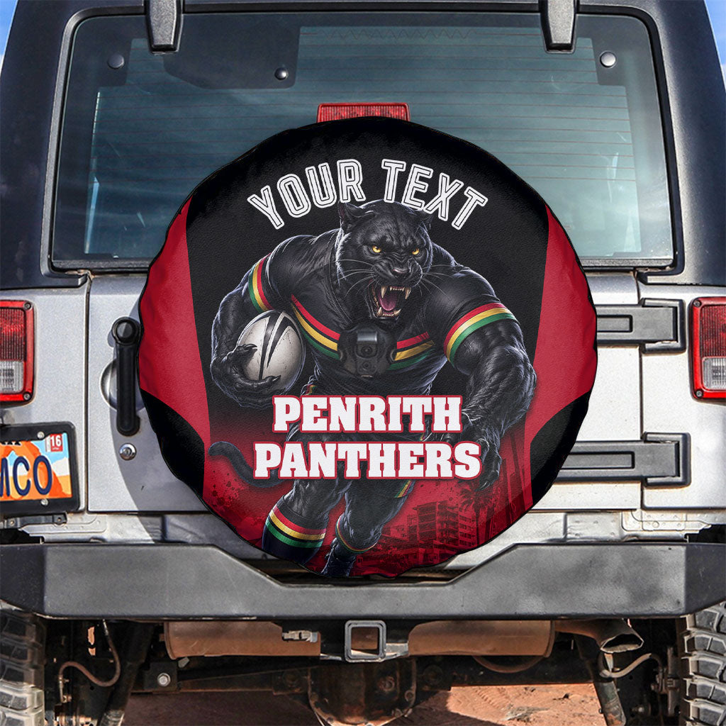 Personalised Penrith Panthers Mascot Rugby Spare Tire Cover Penrith New South Wales Athletic Graphic Print