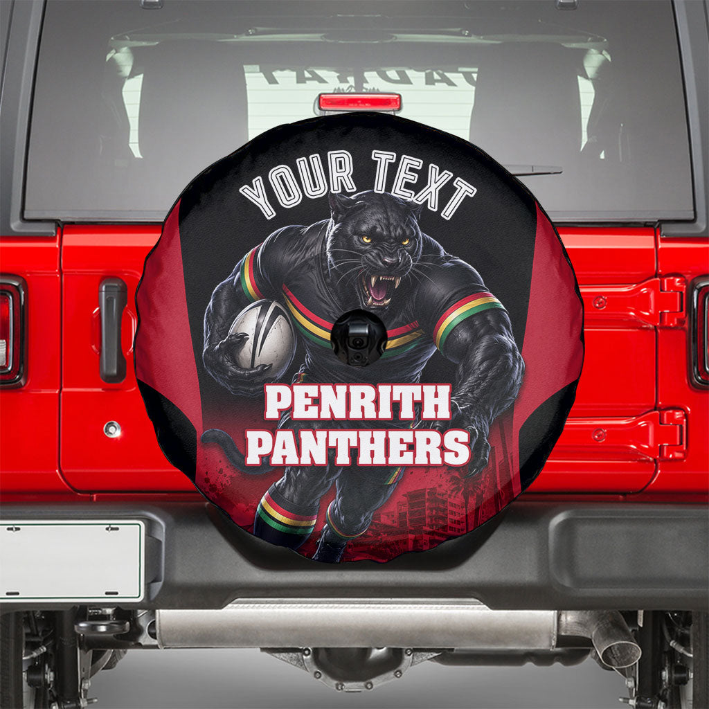 Personalised Penrith Panthers Mascot Rugby Spare Tire Cover Penrith New South Wales Athletic Graphic Print
