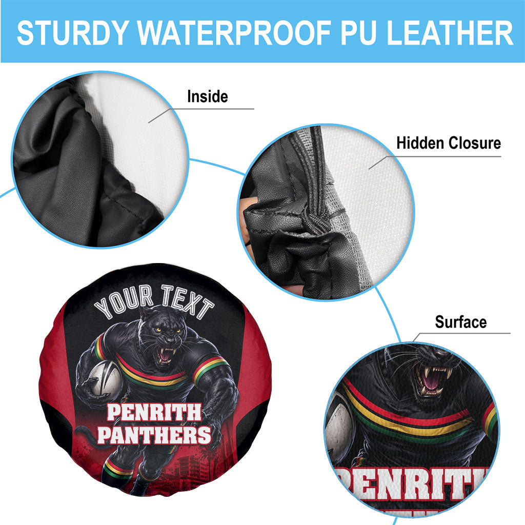 Personalised Penrith Panthers Mascot Rugby Spare Tire Cover Penrith New South Wales Athletic Graphic Print