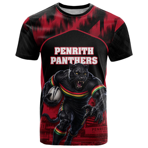 Personalised Penrith Panthers Mascot Rugby T Shirt Penrith New South Wales Athletic Graphic Print