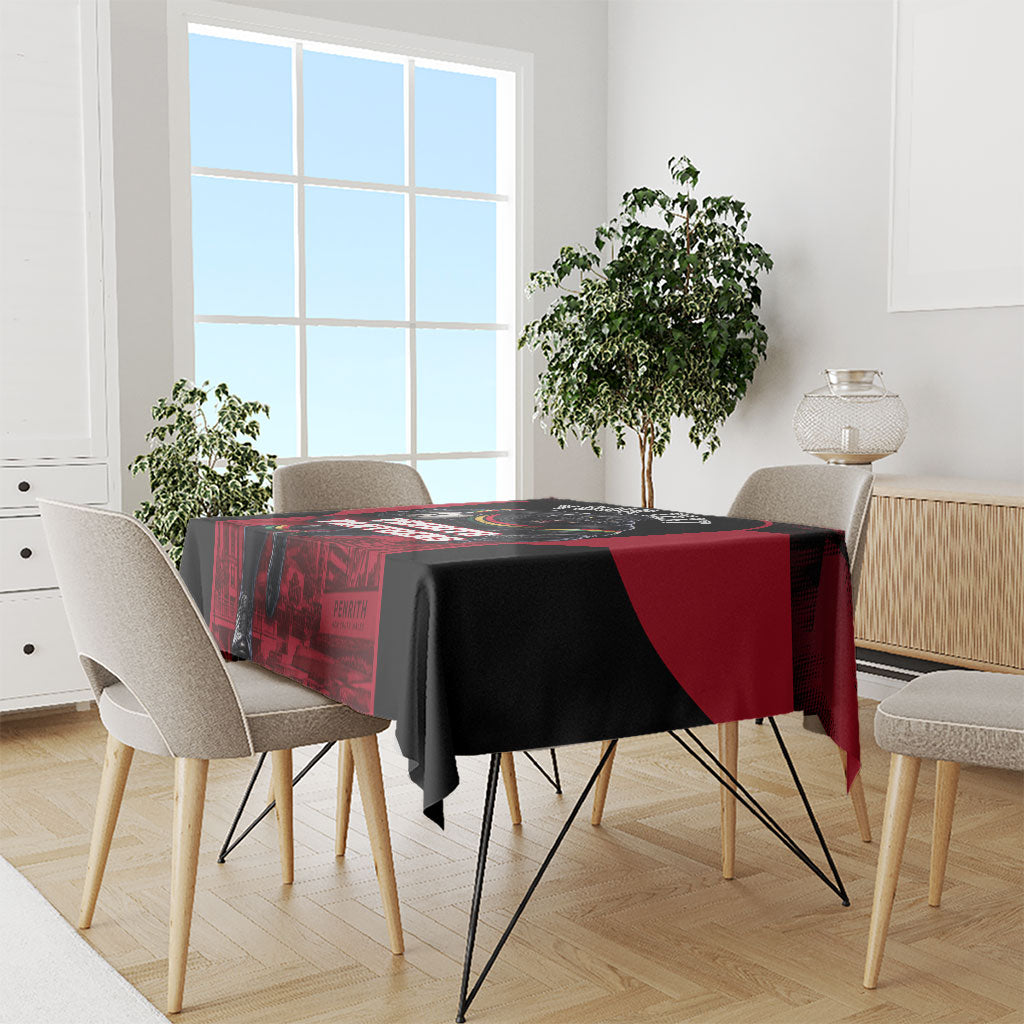 Personalised Penrith Panthers Mascot Rugby Tablecloth Penrith New South Wales Athletic Graphic Print