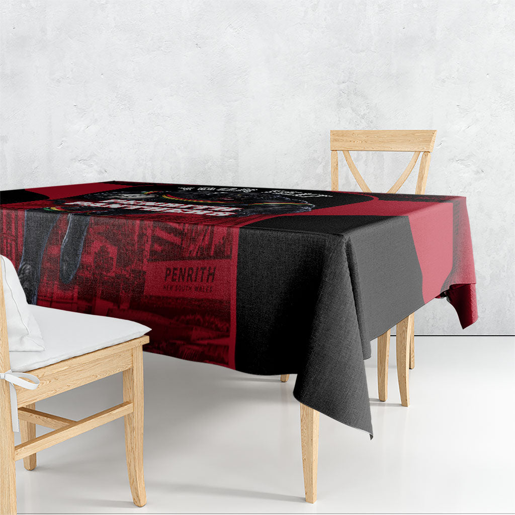 Personalised Penrith Panthers Mascot Rugby Tablecloth Penrith New South Wales Athletic Graphic Print