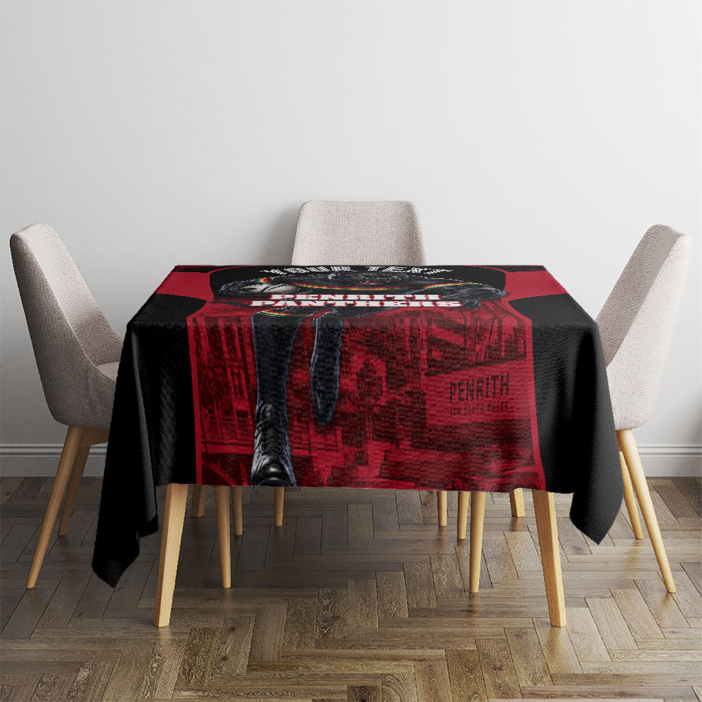 Personalised Penrith Panthers Mascot Rugby Tablecloth Penrith New South Wales Athletic Graphic Print