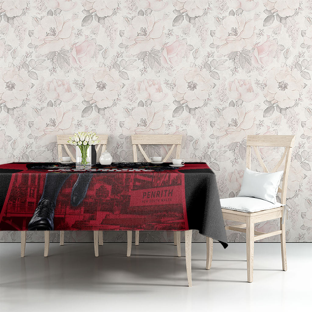 Personalised Penrith Panthers Mascot Rugby Tablecloth Penrith New South Wales Athletic Graphic Print