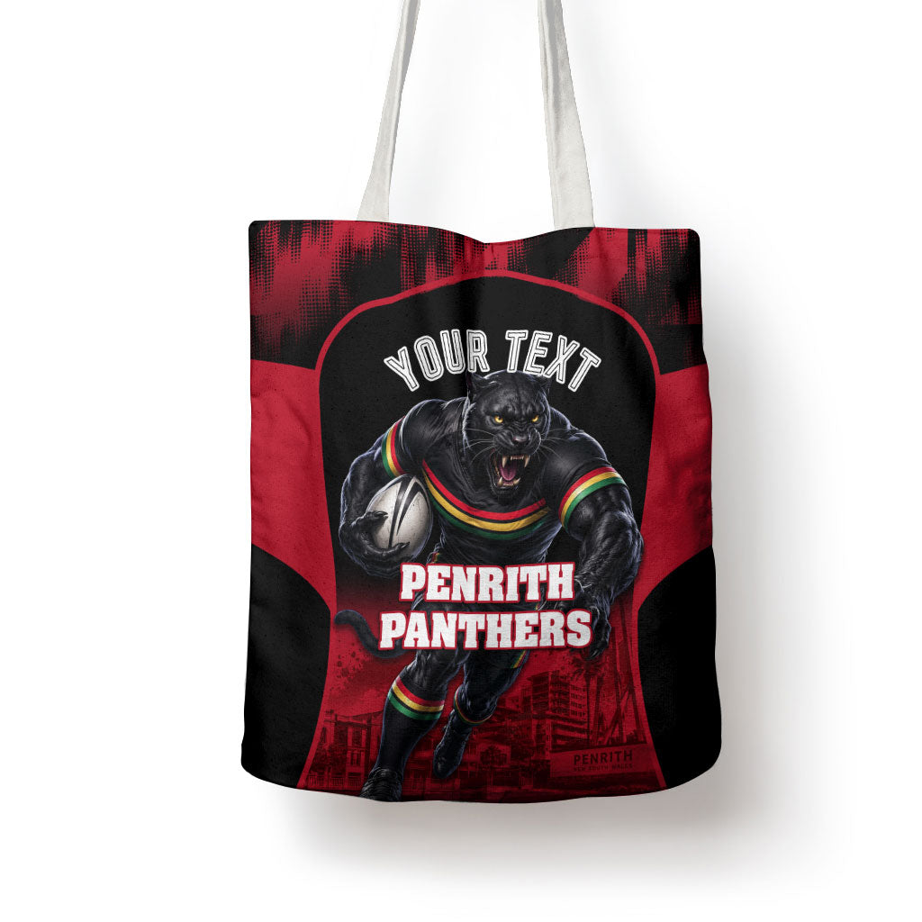 Personalised Penrith Panthers Mascot Rugby Tote Bag Penrith New South Wales Athletic Graphic Print