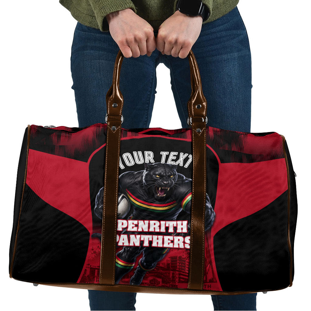 Personalised Penrith Panthers Mascot Rugby Travel Bag Penrith New South Wales Athletic Graphic Print