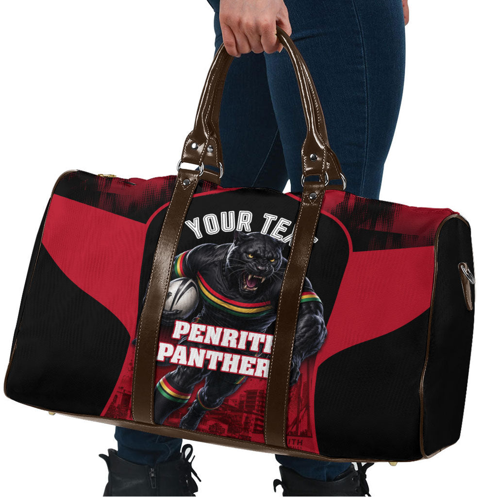 Personalised Penrith Panthers Mascot Rugby Travel Bag Penrith New South Wales Athletic Graphic Print