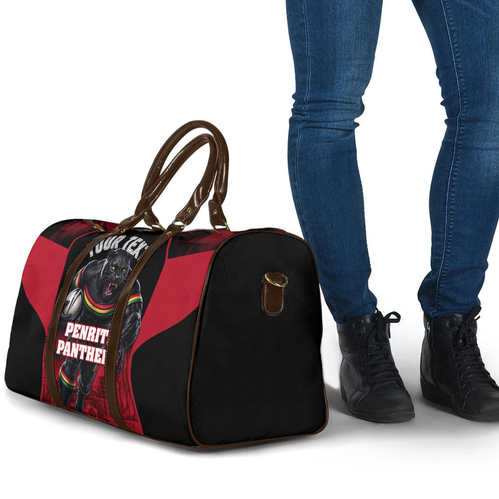 Personalised Penrith Panthers Mascot Rugby Travel Bag Penrith New South Wales Athletic Graphic Print