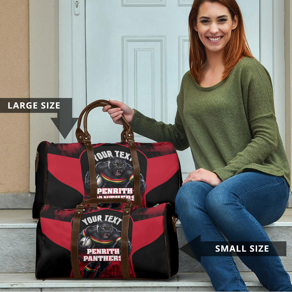 Personalised Penrith Panthers Mascot Rugby Travel Bag Penrith New South Wales Athletic Graphic Print