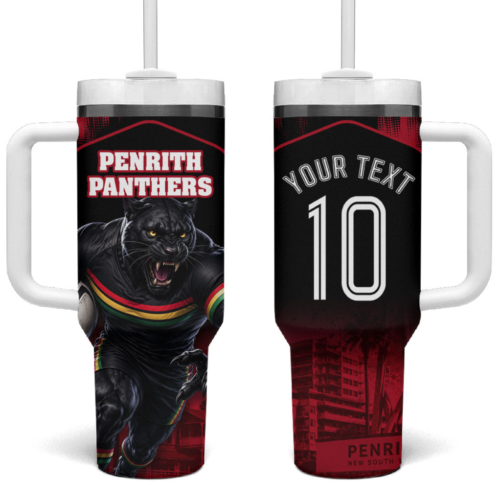 Personalised Penrith Panthers Mascot Rugby Tumbler With Handle Penrith New South Wales Athletic Graphic Print