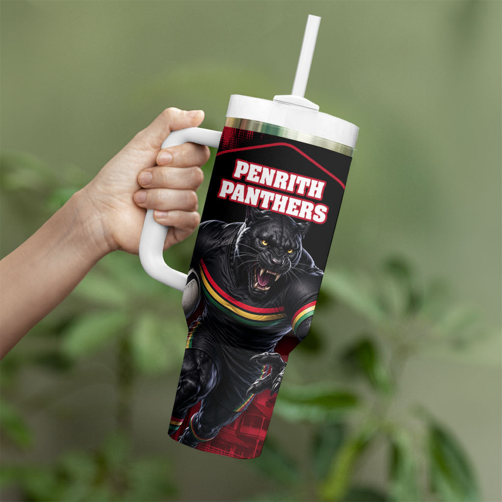 Personalised Penrith Panthers Mascot Rugby Tumbler With Handle Penrith New South Wales Athletic Graphic Print