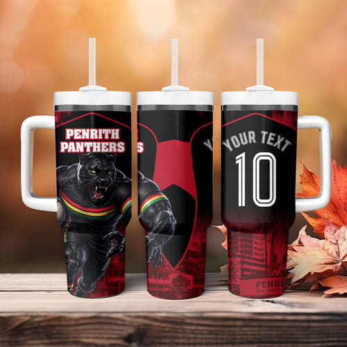 Personalised Penrith Panthers Mascot Rugby Tumbler With Handle Penrith New South Wales Athletic Graphic Print