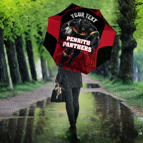 Personalised Penrith Panthers Mascot Rugby Umbrella Penrith New South Wales Athletic Graphic Print