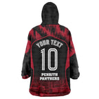 Personalised Penrith Panthers Mascot Rugby Wearable Blanket Hoodie Penrith New South Wales Athletic Graphic Print