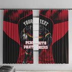 Personalised Penrith Panthers Mascot Rugby Window Curtain Penrith New South Wales Athletic Graphic Print