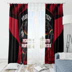 Personalised Penrith Panthers Mascot Rugby Window Curtain Penrith New South Wales Athletic Graphic Print