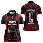 Personalised Penrith Panthers Mascot Rugby Women Polo Shirt Penrith New South Wales Athletic Graphic Print