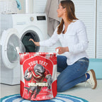 Personalised Dolphins Mascot Rugby Laundry Basket Redcliffe Peninsula Athletic Graphic Print
