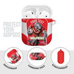 Personalised Dolphins Mascot Rugby AirPods Case Redcliffe Peninsula Athletic Graphic Print