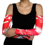 Personalised Dolphins Mascot Rugby Arm Sleeves Redcliffe Peninsula Athletic Graphic Print
