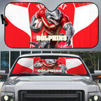 Personalised Dolphins Mascot Rugby Auto Sun Shade Redcliffe Peninsula Athletic Graphic Print