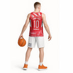 Personalised Dolphins Mascot Rugby Basketball Jersey Redcliffe Peninsula Athletic Graphic Print