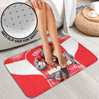 Personalised Dolphins Mascot Rugby Bathroom Set Redcliffe Peninsula Athletic Graphic Print