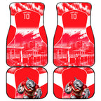 Personalised Dolphins Mascot Rugby Car Mats Redcliffe Peninsula Athletic Graphic Print