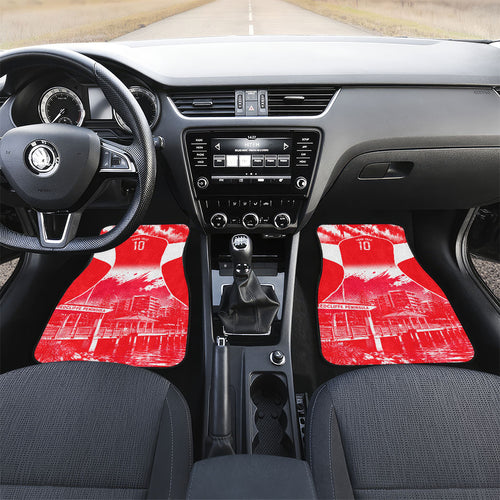 Personalised Dolphins Mascot Rugby Car Mats Redcliffe Peninsula Athletic Graphic Print