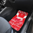 Personalised Dolphins Mascot Rugby Car Mats Redcliffe Peninsula Athletic Graphic Print