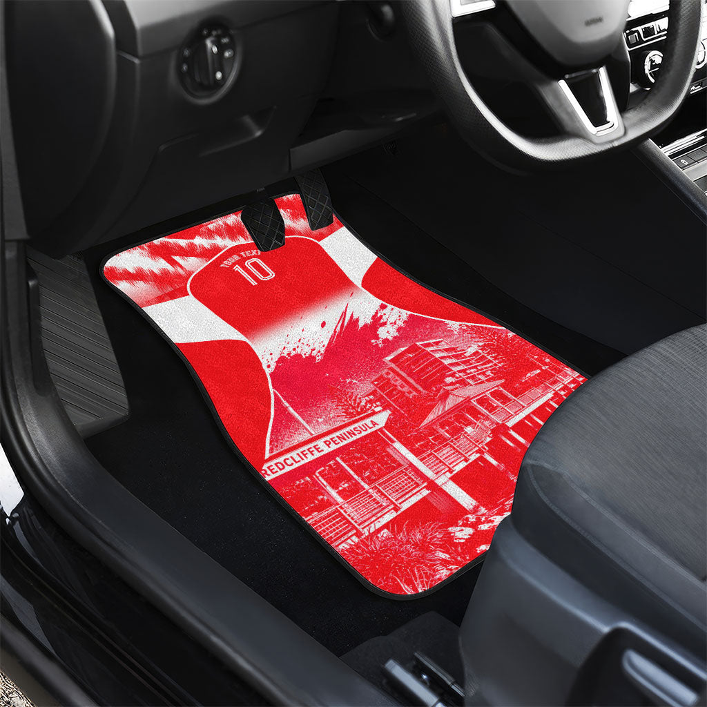 Personalised Dolphins Mascot Rugby Car Mats Redcliffe Peninsula Athletic Graphic Print