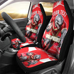 Personalised Dolphins Mascot Rugby Car Seat Cover Redcliffe Peninsula Athletic Graphic Print