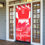 Personalised Dolphins Mascot Rugby Door Cover Redcliffe Peninsula Athletic Graphic Print