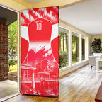 Personalised Dolphins Mascot Rugby Door Cover Redcliffe Peninsula Athletic Graphic Print
