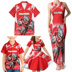Personalised Dolphins Mascot Rugby Family Matching Tank Maxi Dress and Hawaiian Shirt Redcliffe Peninsula Athletic Graphic Print