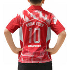 Personalised Dolphins Mascot Rugby Hawaiian Shirt Redcliffe Peninsula Athletic Graphic Print