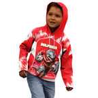 Personalised Dolphins Mascot Rugby Kid Hoodie Redcliffe Peninsula Athletic Graphic Print