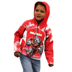 Personalised Dolphins Mascot Rugby Kid Hoodie Redcliffe Peninsula Athletic Graphic Print