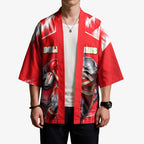 Personalised Dolphins Mascot Rugby Kimono Redcliffe Peninsula Athletic Graphic Print