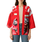 Personalised Dolphins Mascot Rugby Kimono Redcliffe Peninsula Athletic Graphic Print