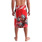 Personalised Dolphins Mascot Rugby Lavalava Redcliffe Peninsula Athletic Graphic Print