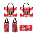 Personalised Dolphins Mascot Rugby Leather Bag Redcliffe Peninsula Athletic Graphic Print